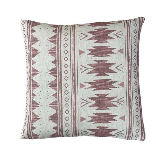 Blush Pink Aztec Cushion Cover - Southwestern Boho Decor - image 1