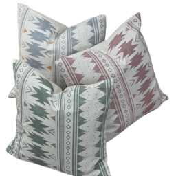 Blush Pink Aztec Cushion Cover - Southwestern Boho Decor - thumbnail 4