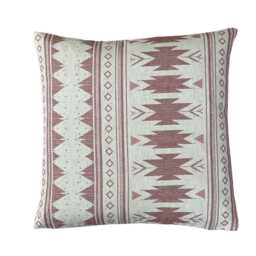 Blush Pink Aztec Cushion Cover - Southwestern Boho Decor - thumbnail 1
