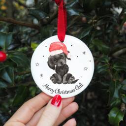 Personalised Labrador Christmas Bauble, Pet Dog Ornament - thumbnail 2