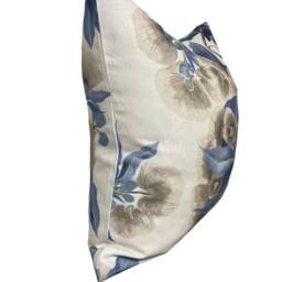 Thibaut Camellia Garden Linen On Navy Cushion Cover Pillow Double Sided - thumbnail 3