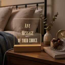 Personalised Led Lamp Custom Text Night Light, Usb Powered - thumbnail 1