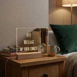 Personalised Led Lamp Custom Text Night Light, Usb Powered - thumbnail 2
