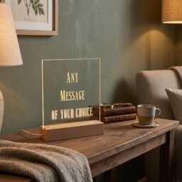 Personalised Led Lamp Custom Text Night Light, Usb Powered - thumbnail 3