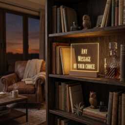 Personalised Led Lamp Custom Text Night Light, Usb Powered - thumbnail 4