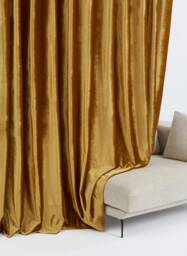 Bys42 , Gold A Pair Of Silk Velvet Curtains, Living Room Curtains, Curtains For Girl, Velvet Drapery Panels, Bedroom Custom Made - thumbnail 1