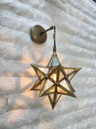 Star Lamp, Wall Light, Wall Sconce, Morocco Light, Morocco Lighting, Turkish Light, Morocco Lamp, Moravian Lamp, Moravian Star Light - thumbnail 1