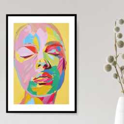 Expressive Looks - Wall Print Art Abstract Printed Painting Face Body Gift Idea Bespoke Poster A5 A4 A3 Framed Unframed - thumbnail 2