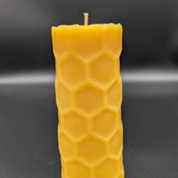 Beeswax Pillar Candles, Hexagon Design, Natural Beeswax - Captains Pillar, 100% Pure Candle - thumbnail 2