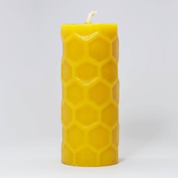 Beeswax Pillar Candles, Hexagon Design, Natural Beeswax - Captains Pillar, 100% Pure Candle - thumbnail 3