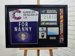 Brighton Marathon 2025 Medal Display Frame Bib, T-Shirt & Photo - thumbnail 2