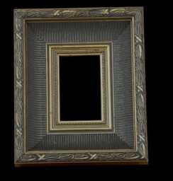 Ornate Gold Gilt Wood Picture Frame, French Fluted Design - thumbnail 1