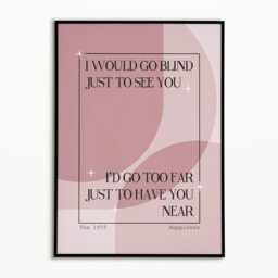 The 1975 Inspired Music Print Indie Rock Art, Gig Poster - thumbnail 2