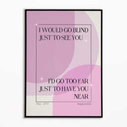 The 1975 Inspired Music Print Indie Rock Art, Gig Poster - thumbnail 3