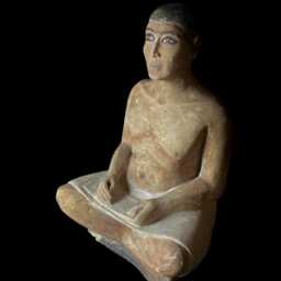 Egyptian Scribe Statue Ancient Egypt Replica Artifact - thumbnail 4