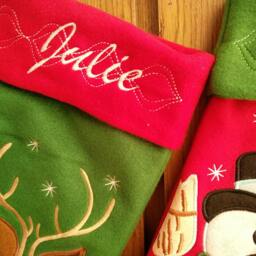 On Sales Personalized Christmas Stocking Holidays Decoration Snowman Monogram Stockings Ornaments/4 Styles - thumbnail 3