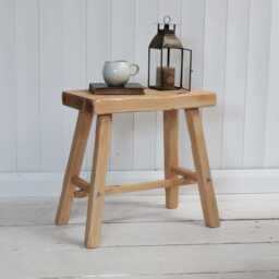 Reclaimed Wooden Stool - Rustic Driftwood Timber - Ben Simpson Furniture - thumbnail 1