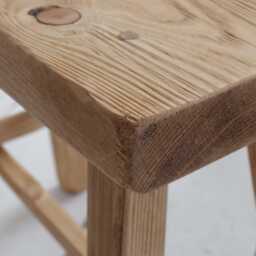 Reclaimed Wooden Stool - Rustic Driftwood Timber - Ben Simpson Furniture - thumbnail 3