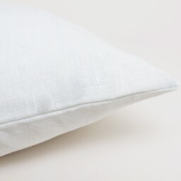 White Linen Cushion Cover. Organic Bedding. Pillow Cover 20x20. Pillowcase. Euro Sham. Throw - thumbnail 2
