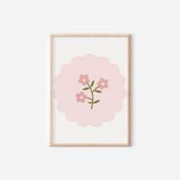 Set Of Personalised Prints For Girls Bedroom, Affirmation Quotes Decor, You Can Be Anything, Floral Art - thumbnail 3