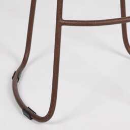 Vintage Rustic Iron Wooden Top Kitchen Bar Stool Metal Industrial Tractor Seat - thumbnail 2