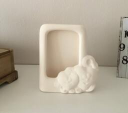 Ceramic Ready To Paint Picture Frame, Love Romantic Gift, Girlfriend Boyfriend Valentine Birthday Hearts