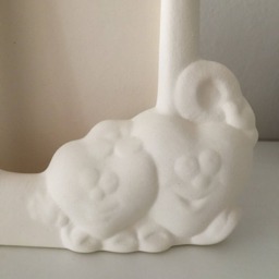 Ceramic Ready To Paint Picture Frame, Love Romantic Gift, Girlfriend Boyfriend Valentine Birthday Hearts - thumbnail 3