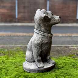 Garden Russell Terrier Dog Figurine Stone Sculpture Handmade Puppy Statue Outdoor Decor Cement Memorial Ornament Lover Gift - thumbnail 2
