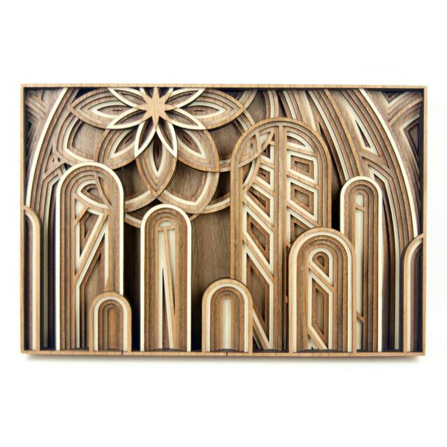 "Layered 3D Wood Art - ""The Cathedral" - image 1