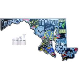 Maryland, We've Got Crafts - Maryland Craft Beer Signs Map, Bonus Room, Game Wall Art, Decor, Bar Man Cave - thumbnail 2