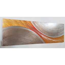 "Modern Abstract Metal Wall Art, 3D Sculpture, Indoor Outdoor, " - thumbnail 1