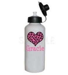 Hot Pink Cheetah Heart Pillow Case, Personalized Kids Bedding - thumbnail 3