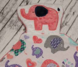 Elephant Lovey, Blanket, Minky Blanket, Lovey Personalized Baby New Gift - thumbnail 1