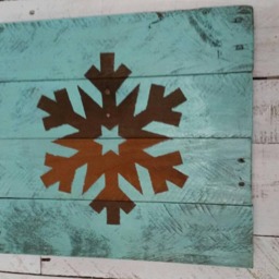 Winter Decor-Reclaimed Wooden Snowflake-Wooden Snowflake-Christmas Decor-Wall Decor-Christmas Sign-Winter Decorations-Holiday Decor - thumbnail 4