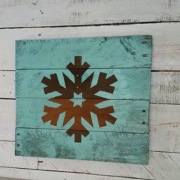 Winter Decor-Reclaimed Wooden Snowflake-Wooden Snowflake-Christmas Decor-Wall Decor-Christmas Sign-Winter Decorations-Holiday Decor - thumbnail 2
