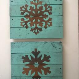 Winter Decor-Reclaimed Wooden Snowflake-Wooden Snowflake-Christmas Decor-Wall Decor-Christmas Sign-Winter Decorations-Holiday Decor - thumbnail 3