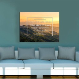 Proverbs 35 #7 Niv Trust in The Lord With All Your Heart Scripture Art, Framed Bible Verses, Religious Framed Art, Wall Hangings, Christian - thumbnail 2