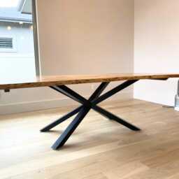 Metal Dining Table Legs. Spider Steel Modern Base. Industrial Legs For Live Edge Wood