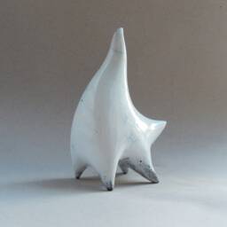 White Cat, Ceramic Sculpture, Raku Ceramics, Gift For Her, Cat Collection, Kitten, Art, Collectibles, Pets, Original Gift, Home Decor - thumbnail 3