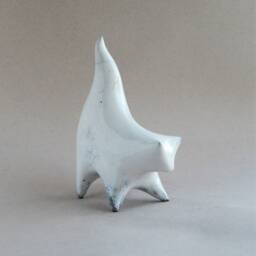 White Cat, Ceramic Sculpture, Raku Ceramics, Gift For Her, Cat Collection, Kitten, Art, Collectibles, Pets, Original Gift, Home Decor - thumbnail 4