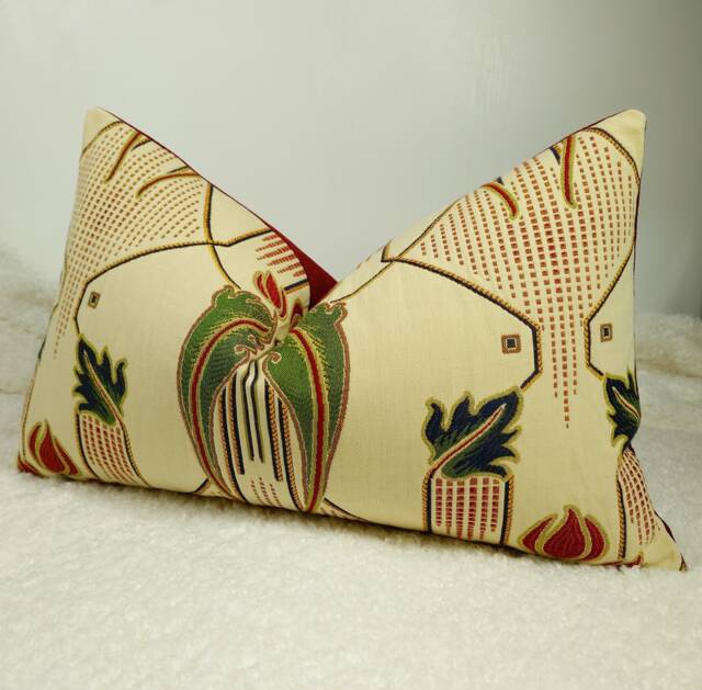 Mackintosh Art Deco Cushion Cover Lumbar Pillow Sham Nouveau 1920S Tapestry Style Victorian Alexandra Design