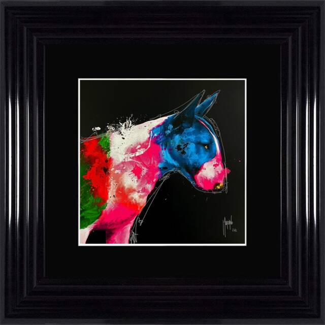 Patrice Murciano Wall Art -Bull Pop - Framed Print With Border - 55cm X 55cm Choice Of Frame Colour - image 1