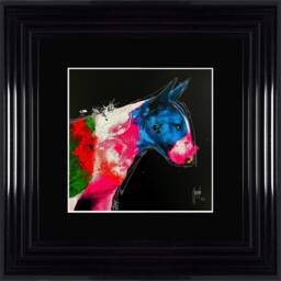 Patrice Murciano Wall Art -Bull Pop - Framed Print With Border - 55cm X 55cm Choice Of Frame Colour - thumbnail 1