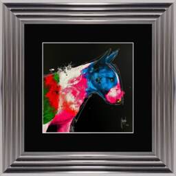 Patrice Murciano Wall Art -Bull Pop - Framed Print With Border - 55cm X 55cm Choice Of Frame Colour - thumbnail 3