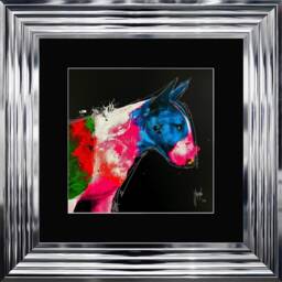 Patrice Murciano Wall Art -Bull Pop - Framed Print With Border - 55cm X 55cm Choice Of Frame Colour - thumbnail 2