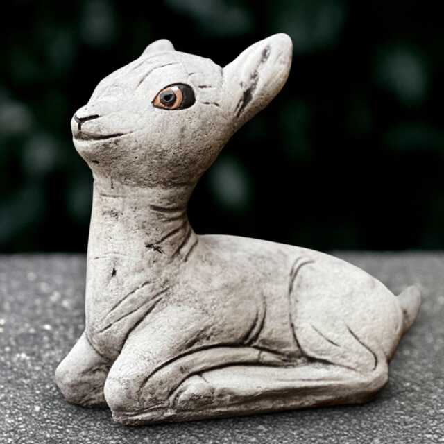 Concrete Deer Sculpture Outdoor Figurine Stone Animal Decoration Wildlife Ornament Handmade Deer Lover Gift Garden & Home Statue - image 1