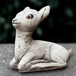 Concrete Deer Sculpture Outdoor Figurine Stone Animal Decoration Wildlife Ornament Handmade Deer Lover Gift Garden & Home Statue - thumbnail 1