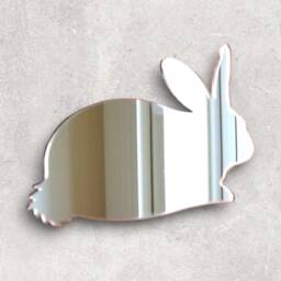 Rabbit Acrylic Mirror Wall Art Personalized Engraving - thumbnail 2