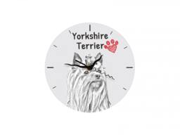 Yorkshire Terrier, Free Standing Mdf Floor Clock With An Image Of A Dog - thumbnail 1