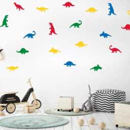 40 Dinosaur Wall Decals Kids Room, Nursery Decor - thumbnail 3